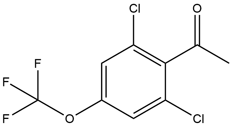 1-(2,6-dichloro-4-(trifluoromethoxy)phenyl)ethanone Structure