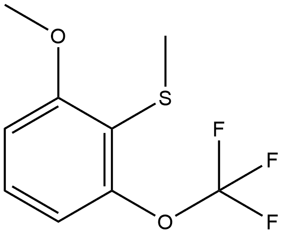 1-Methoxy-2-(methylthio)-3-(trifluoromethoxy)benzene Structure