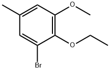 1-Bromo-2-ethoxy-3-methoxy-5-methylbenzene Structure