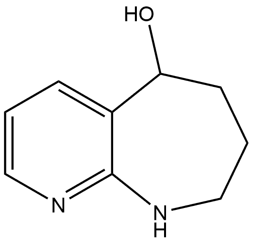 6,7,8,9-Tetrahydro-5H-pyrido[2,3-b]azepin-5-ol Structure