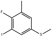 (4-Fluoro-3-iodo-5-methylphenyl)(methyl)sulfane Structure