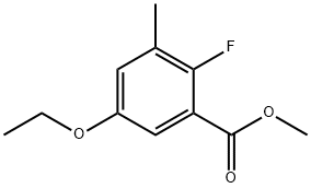 Methyl 5-ethoxy-2-fluoro-3-methylbenzoate Structure