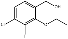 (4-Chloro-2-ethoxy-3-fluorophenyl)methanol Structure