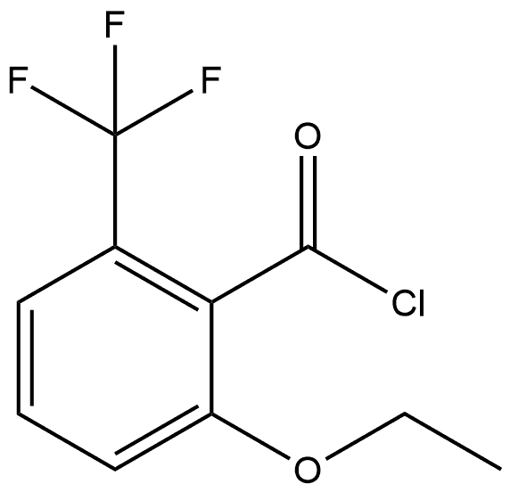 2-Ethoxy-6-(trifluoromethyl)benzoyl chloride Structure