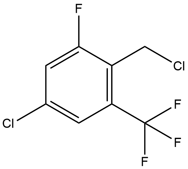 5-Chloro-2-(chloromethyl)-1-fluoro-3-(trifluoromethyl)benzene Structure