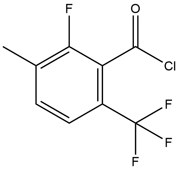 2-Fluoro-3-methyl-6-(trifluoromethyl)benzoyl chloride Structure