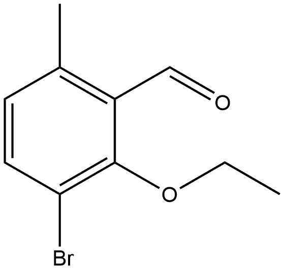 3-Bromo-2-ethoxy-6-methylbenzaldehyde Structure