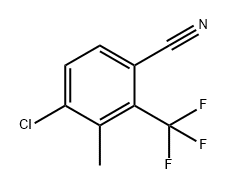 Benzonitrile, 4-chloro-3-methyl-2-(trifluoromethyl)- 구조식 이미지