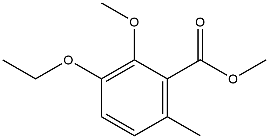 Methyl 3-ethoxy-2-methoxy-6-methylbenzoate Structure