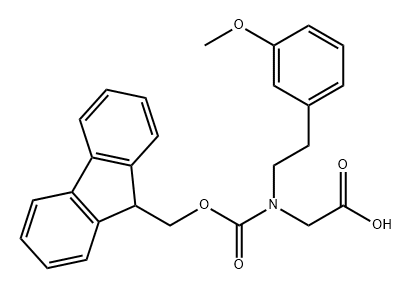 Glycine, N-[(9H-fluoren-9-ylmethoxy)carbonyl]-N-[2-(3-methoxyphenyl)ethyl]- Structure
