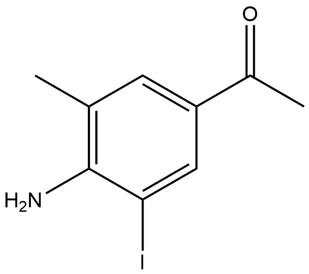 1-(4-Amino-3-iodo-5-methyl-phenyl)-ethanone Structure