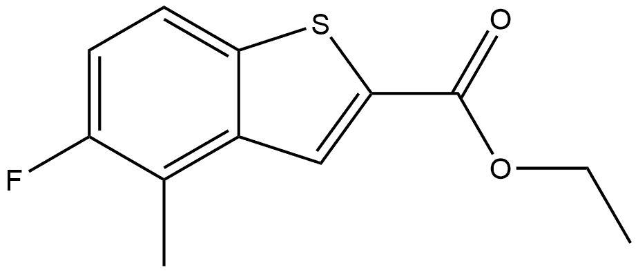 Ethyl 5-fluoro-4-methylbenzo[b]thiophene-2-carboxylate Structure