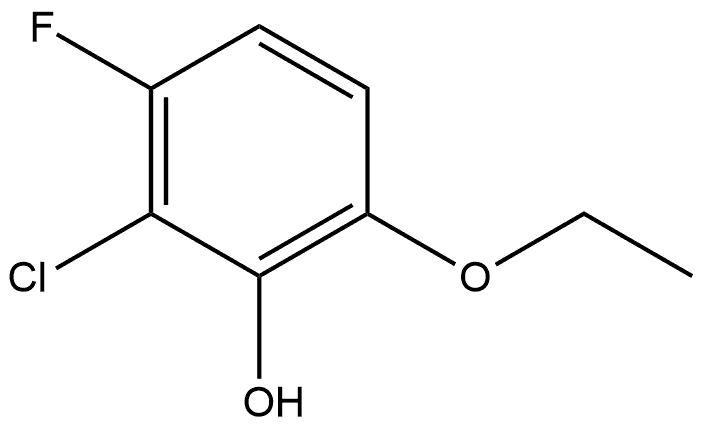 2-Chloro-6-ethoxy-3-fluorophenol Structure