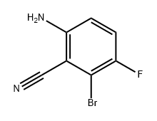 Benzonitrile, 6-amino-2-bromo-3-fluoro- Structure