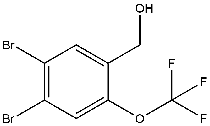 4,5-Dibromo-2-(trifluoromethoxy)benzenemethanol Structure