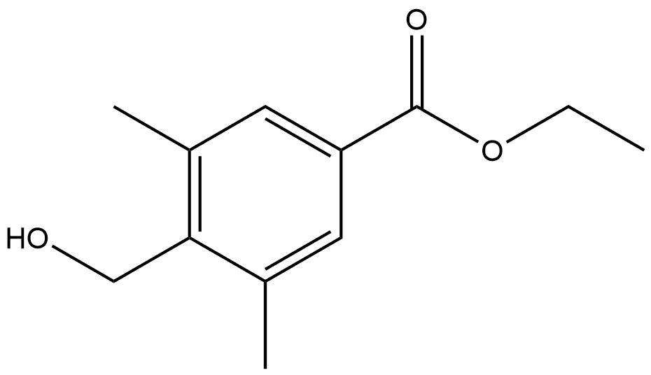 Ethyl 4-(hydroxymethyl)-3,5-dimethylbenzoate Structure