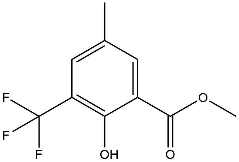 Methyl 2-hydroxy-5-methyl-3-(trifluoromethyl)benzoate 구조식 이미지