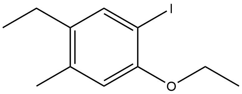 1-Ethoxy-4-ethyl-2-iodo-5-methylbenzene 구조식 이미지