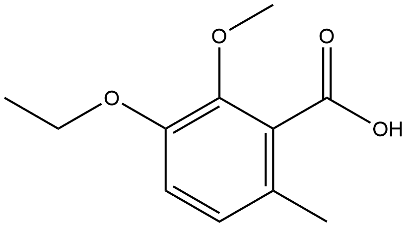 3-Ethoxy-2-methoxy-6-methylbenzoic acid Structure