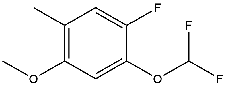 1-(Difluoromethoxy)-2-fluoro-5-methoxy-4-methylbenzene Structure