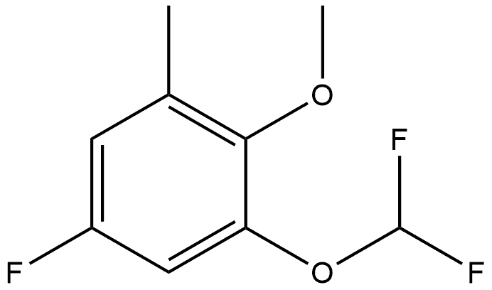 1-(Difluoromethoxy)-5-fluoro-2-methoxy-3-methylbenzene Structure