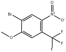 Benzene, 1-bromo-2-methoxy-5-nitro-4-(trifluoromethyl)- Structure