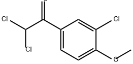 Ethanone, 2,2-dichloro-1-(3-chloro-4-methoxyphenyl)- 구조식 이미지