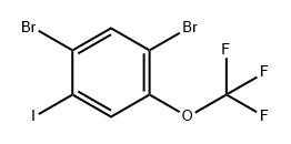 1,5-Dibromo-2-iodo-4-(trifluoromethoxy)benzene 구조식 이미지