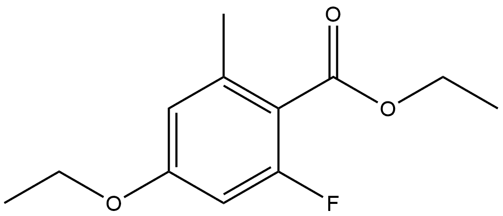 Ethyl 4-ethoxy-2-fluoro-6-methylbenzoate Structure