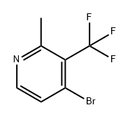 Pyridine, 4-bromo-2-methyl-3-(trifluoromethyl)- 구조식 이미지