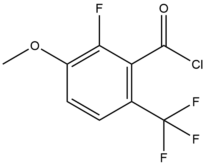 2-Fluoro-3-methoxy-6-(trifluoromethyl)benzoyl chloride Structure