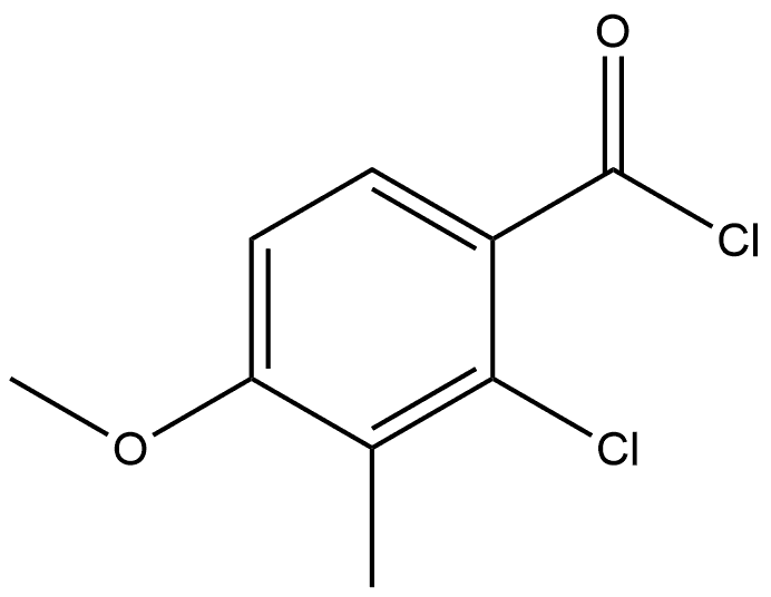 2-Chloro-4-methoxy-3-methylbenzoyl chloride Structure