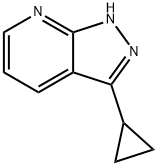 3-Cyclopropyl-1H-pyrazolo[3,4-b]pyridine 구조식 이미지