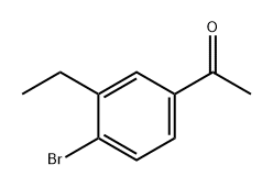 Ethanone, 1-(4-bromo-3-ethylphenyl)- Structure