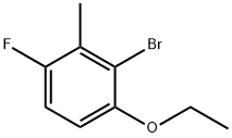 2-Bromo-1-ethoxy-4-fluoro-3-methylbenzene Structure