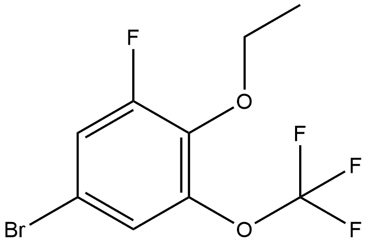 5-Bromo-2-ethoxy-1-fluoro-3-(trifluoromethoxy)benzene Structure