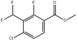 Methyl 4-chloro-3-(difluoromethyl)-2-fluorobenzoate Structure