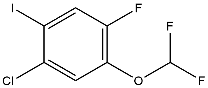 1-Chloro-5-(difluoromethoxy)-4-fluoro-2-iodobenzene Structure