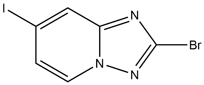 2-bromo-7-iodo-[1,2,4]triazolo[1,5-a]pyridine Structure