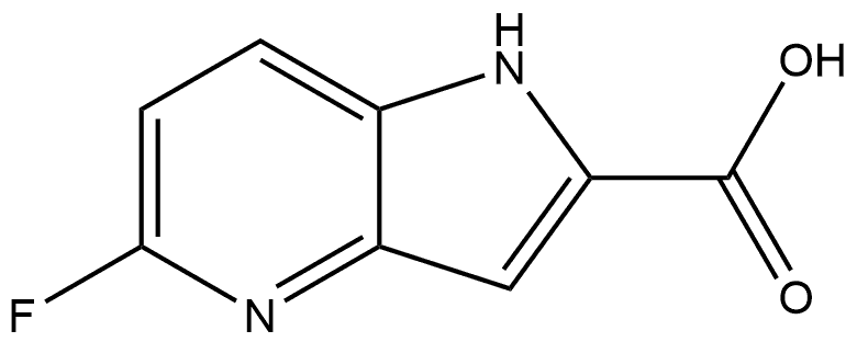 5-Fluoro-1H-pyrrolo[3,2-b]pyridine-2-carboxylic?acid Structure