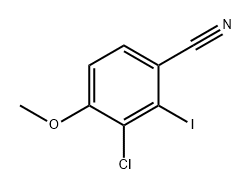 Benzonitrile, 3-chloro-2-iodo-4-methoxy- Structure