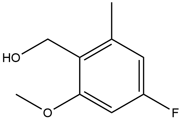 4-Fluoro-2-methoxy-6-methylbenzenemethanol Structure