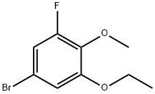 5-bromo-1-ethoxy-3-fluoro-2-methoxybenzene Structure