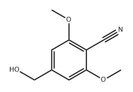 Benzonitrile, 4-(hydroxymethyl)-2,6-dimethoxy- Structure