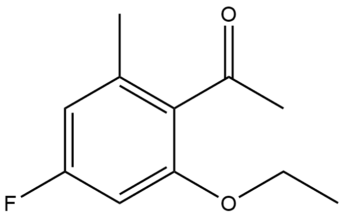 1-(2-Ethoxy-4-fluoro-6-methylphenyl)ethanone Structure