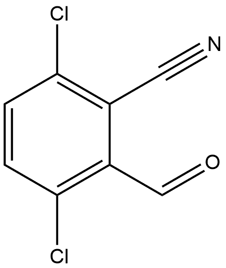 3,6-Dichloro-2-formylbenzonitrile Structure