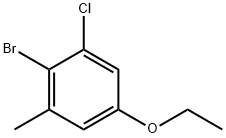 2-Bromo-1-chloro-5-ethoxy-3-methylbenzene Structure