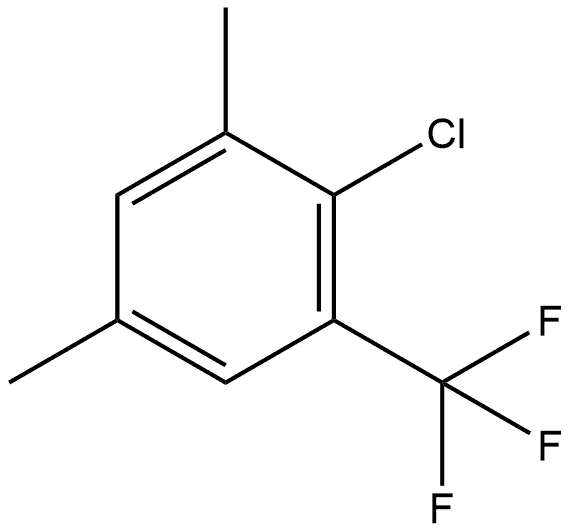 2-Chloro-1,5-dimethyl-3-(trifluoromethyl)benzene Structure