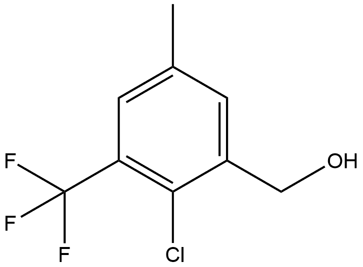 2-Chloro-5-methyl-3-(trifluoromethyl)benzenemethanol Structure