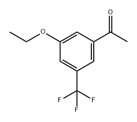 1-(3-Ethoxy-5-(trifluoromethyl)phenyl)ethanone 구조식 이미지